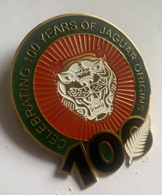 Car Badge-Jaguar celebrating 100 years of jaguar originis mg jaguar triumph - Image 1 of 3