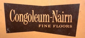 1965 CONGOLEUM NAIRN Vinyl Asbestos Floor Tile White Shield Backing Catalog - Bild 1 von 1