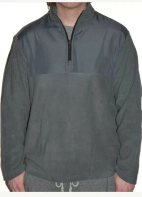 PGA Tour Mens Fleece 1/4 Zip Golf Moisture Absorption Jacket gray medium - Imagem 1 de 3