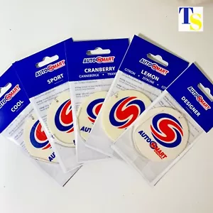 3 x Autosmart Air Freshener for cars DESIGNER scent (hanging cardboard GENUINE) - Picture 1 of 2