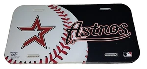 New Vintage MLB Houston Astros Plastic License Plate WinCraft 6" X 12" Rare - Picture 1 of 1