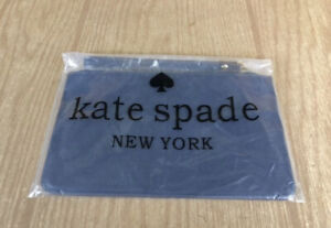 Kate Spade Wristlet Zip Pouch Wallet Navy Blue 8" x 5" Makeup Pouch Clutch