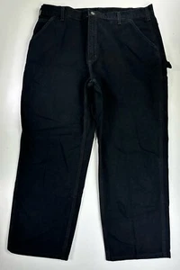Carhartt B11 Original Dungaree Fit Black Canvas Carpenter Work Jeans Herren 40x30 - Bild 1 von 6