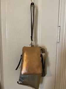NWT Chicos Set of 3 Gold Purses with Strap - Picture 1 of 7