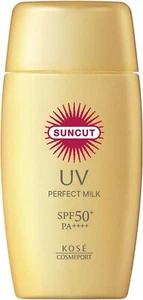 Kose Suncut Perfect UV Milk 50ml Emulsion SPF50+ PA++++ Sunscreen 2024 model - Picture 1 of 8