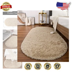 Stylish Shag Area Rugs, 2 Pack Fluffy Velvet Carpets for Living Room & Nursery - Picture 1 of 11