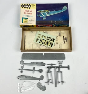 Hawk Spirit of St. Louis Flugzeug 1:72 Modellbausatz Nr. 608-60 1965 Open Box Vintage - Bild 1 von 10