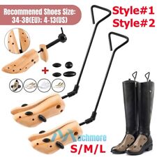 2-Way Wooden Adjustable Shoe Stretcher Expander Men Women Boot Shoes Size US4-13