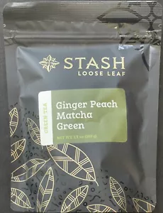 Stash Loose Leaf Ginger Peach Matcha Green Tea 3.5 Ounce BBD 07/27/2025 - Picture 1 of 2