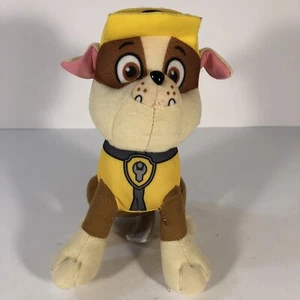 Paw Patrol Rubble Hund Welpe 8 Zoll Spin Master 2016 Stofftier mit Etikett - Bild 1 von 7