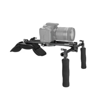 CAMVATE Handheld Camera Shoulder Mount Rig With Sliding Base Plate Handgrip - Image 1 of 4