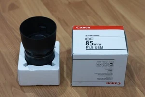 Mint , Canon EF 85mm f/1.8 with free ET-65 III Lens Hood ( FREE SHIPPING) - Picture 1 of 7