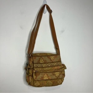 Vintage Fossil tapestry crossbody bag medium size 9.5” x 9.75” x 3” - Picture 1 of 14