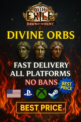 🔥🔥Divine Orbs Path of Exile 2 Dawn of the Hunt🔥 poe2 Currency🔥 Safe SC🔥🔥 - Image 1 of 2