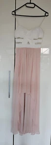 Traumhaft Abendkleid, Abi-Ball Kleid in rosé weiß v. Marie Lund Kopenhagen in 34 - Bild 1 von 7