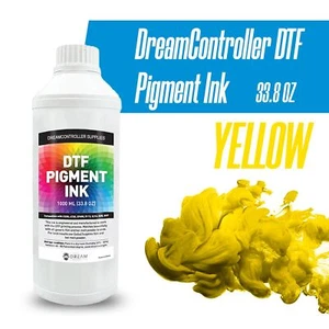 DTF Yellow Pigment Ink Premium Water Based Digital Inkjet Ink Refill 33.8 OZ - Picture 1 of 5