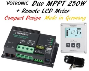 Votronic Dual MPPT Solar Regulator Charge Controller LCD Remote Meter LiFePo4 - Picture 1 of 11