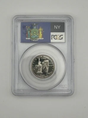 2001 New York Quarter 25c PCGS MS67 - Image 1 of 4