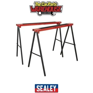 Sealey FDT2 Fold Down Trestles 100kg Capacity per Trestle - Pair - Picture 1 of 5