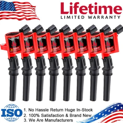 Paquete de 8 bobinas de encendido DG508 para Ford F150 Expedition 2000 2001 2002-2004 4,6/5,4 L Foto 1 de 4