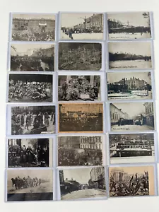 Russian Postcard Lot #5 Revolution (x18) rppc lenin 1915 1917 - Picture 1 of 20
