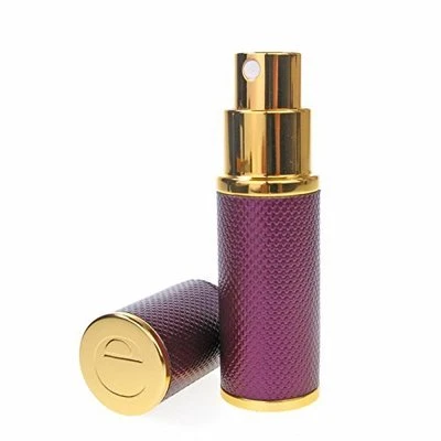 THE ESSENTIAL ATOMIZER COMPANY Purple Perfume Travel Atomiser ~ 10ml~ Refillable ~ *Small Imperfections*