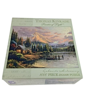 Neu versiegelt Ceaco 27 x 20 Thomas Kinkade Versteck am See 1000-teiliges Puzzle - Bild 1 von 6