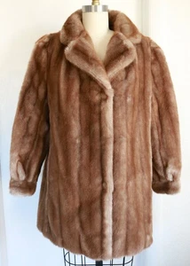 Cappotto pelliccia sintetica vintage anni 70 Tissavel France Dubrowsky & Perlbi Glam Medium MobWife - Foto 1 di 5