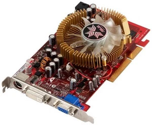 Graphics Card Asus ATI RADEON X1650 PRO 256MB AX1650PRO/HTD/256M/A AGP - Picture 1 of 2