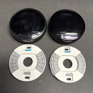 2x Black Google Nest Learning Programmable Smart Thermostats, 3rd Generation Gen - Picture 1 of 2