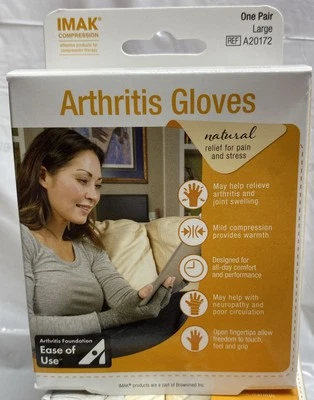 Guantes de compresión para artritis IMAK un par talla grande nuevos Foto 1 de 2
