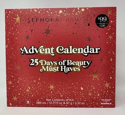 Sephora Favorites Advent Calendar 25 Days Of Beauty 2025 Limited Ed SHIPS FAST - Image 1 of 4