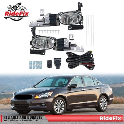 For Honda Accord Sedan 2011-2012 Fog Lights Lamps Assembly Right&Left Side Clear Foto 1 de 4