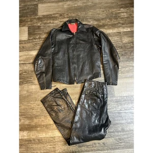 60’s Rare Parr of Arizona Biker Vintage Jacket Size M Matching Leather Pants 33 - Bild 1 von 15