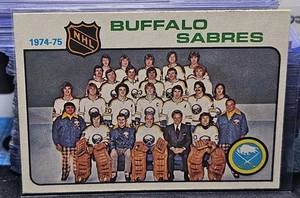 75-76 O-Pee-Chee Buffalo Sabres Team Checklist - Picture 1 of 2