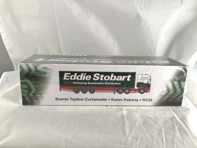 Eddie Stobart Atlas Editions 1:76 Scale Scania Topline Curtainside,  H123... - Image 1 of 4