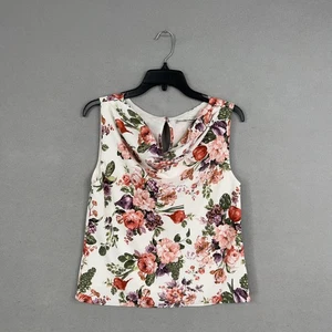 Abercrombie Fitch canotta donna piccola blusa floreale cappuccio femminile romantica - Foto 1 di 14