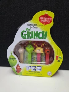 Pez Dr Seuss The Grinch Christmas Gift Tin with 4 Candy Dispensers Sealed NOS - Picture 1 of 3