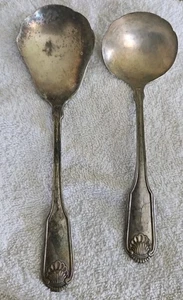 Juego de 2 piezas para servir anfitriona Oneida Community Silverplate SILVER SHELL - Imagen 1 de 10