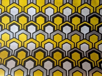 Par de rollos de papel tapiz de colección NOS POP OP ART, 144 cuadrados. FT., años 60 Foto 1 de 4