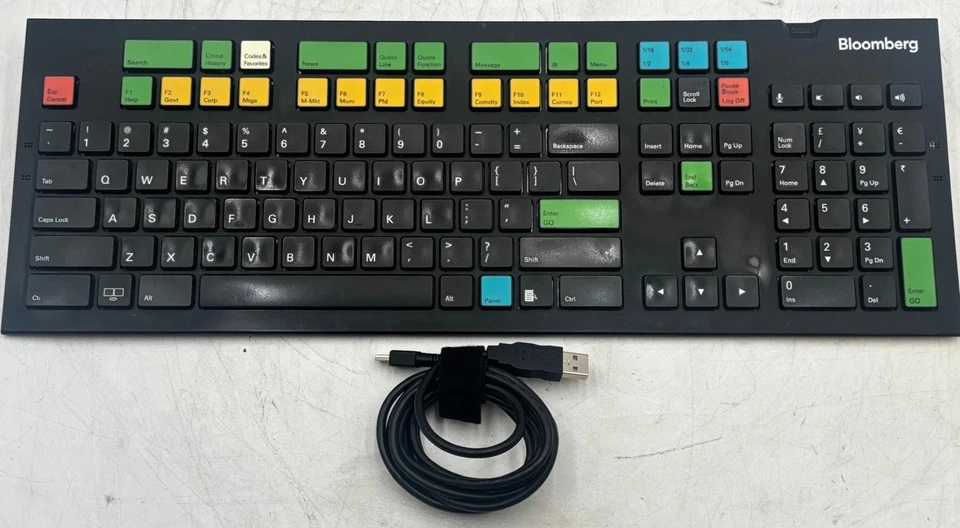 Teclado negro Bloomberg STB100 USB con cable Foto 1 de 4