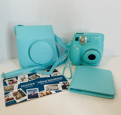 Fujifilm Instax Mini 7s Camera Bundle Teal w/case and album Works - Image 1 of 4