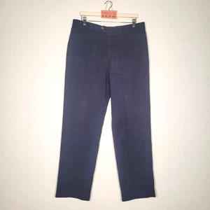 Trotter & Deane Chinos W36 L31.5 EUR 55 Men's Navy Trousers 100% Cotton - Picture 1 of 10