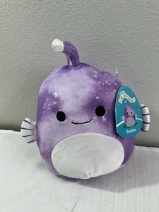 NEU Kellytoy Squishmallows Easton der Anglerfisch 8 Zoll lila Batik Plüsch - Bild 1 von 3