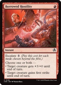 MTG (x4) Ostilità in prestito (x4) Playset (Innistrad Remastered C#146) quasi nuovo/lp - Foto 1 di 1