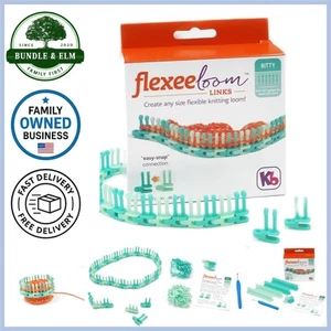 Flexee Strickwebstuhl Links feine Stärke für dünnes Garn anpassbares Strickset - Bild 1 von 7
