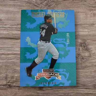 Panini Crusade Miguel Cabrera 2025 #147 azul Prizm/199 Florida Marlins Foto 1 de 2