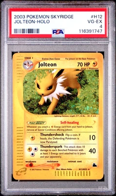 PSA 4 2003 Skyridge Jolteon Holo Foil H12/H32 WOTC E-Reader Series Pokemon - Image 1 of 2