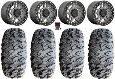 KMC Recon Beadlock 15" Wheels Gm 31" MotoClaw Tires Polaris RZR XP 1000 / PRO XP — 第 1/4 张图片