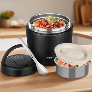 Termo para alimentos calientes 40 oz, tarro de alimentos aislado al vacío para adultos, acero inoxidable... - Imagen 1 de 8